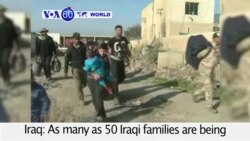 VOA60 World - 50 Iraqi families transported from Ramadi