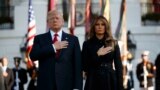 Perezida Donald Trump n'umufasha we Melania mu muhango wo kwibuka abazize ibitero by'iterabwoba 