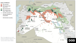 Map: Islamic State Areas of Influence, May 2017