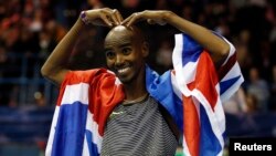 Pelari Inggris, Mohamed "Mo" Farah, peraih medali emas dalam cabang 5.000 dan 10 ribu meter dalam dua olimpiade terakhir (foto: dok). 