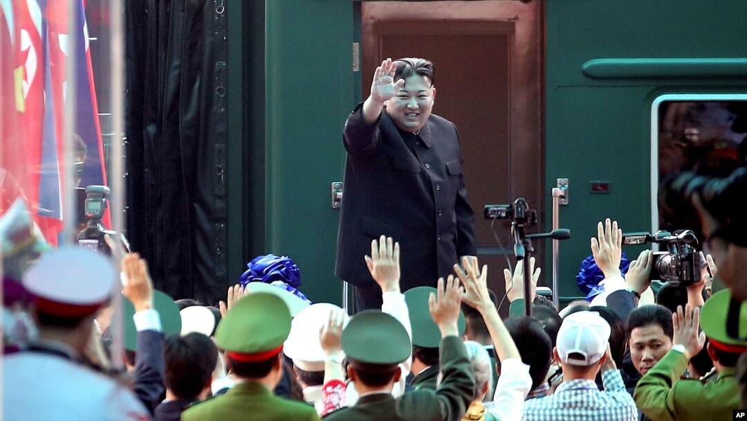 귀국행에 오르는 김정은 북한 국무위원장 