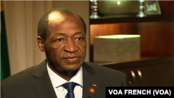 Blaise Compaoré, président du Burkina Faso. 