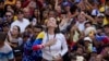 Venezuelan opposition leader Maria Corina Machado addresses supporters at a protest against President Nicolas Maduro in Caracas, Venezuela, on Jan. 9, 2025, the day before his inauguration for a third term. 