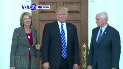 Manchetes Americanas 24 Novembro: Bilionária republicana Betsy DeVos ministra da educação