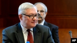 FILE - Russian Deputy Foreign Minister Sergei Ryabkov.