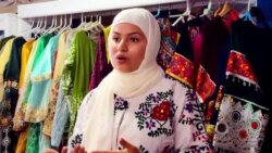 د امریکا په میشیګن ایالت کې افغانه ثريا مجیدي وايي دلته راغلي افغانې مېرمنې ډاډه کوي چې خپل هنرونه وځلوي