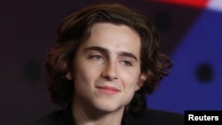 Actor Timothee Chalamet attends a press conference to promote the film "Call Me By Your Name" at the Toronto International Film Festival (TIFF) in Toronto, Sept. 8, 2017. 