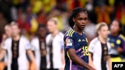 Linda Caicedo, la estrella del equipo de Colombia en el Mundial Femenino de fútbol de Australia y Nueva Zelanda, en el estadio de Sídney el 30 de julio de 2023.