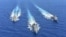 FILE - A handout photo released by the Greek National Defense Ministry Aug. 26, 2020, shows ships of the Hellenic Navy taking part in a military exercise in the eastern Mediterranean Sea, Aug. 25, 2020.