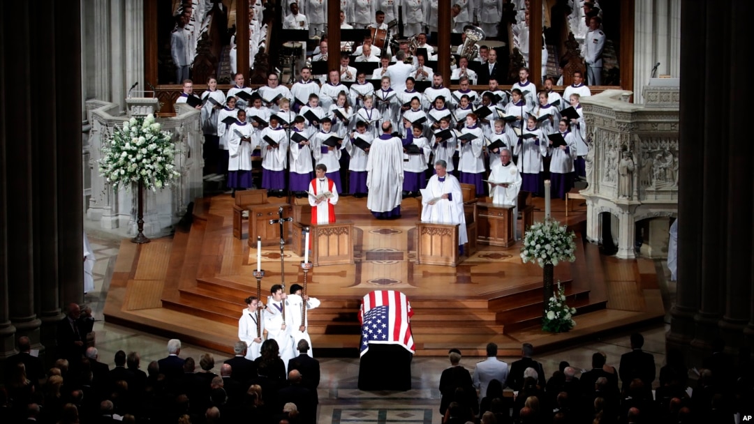 Funeral de John McCain, Washington, 1 de septiembre 2018.