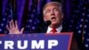 FILE - President-elect Donald Trump speaks during an election night rally in New York City, Nov. 9, 2016.