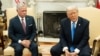 US President Donald Trump (R) meets with King Abdullah II of Jordan during a meeting in the Oval Office of the White House in Washington, DC, on February 11, 2025. (Photo by SAUL LOEB / AFP)