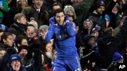 Eden Hazard kembali memperkuat Chelsea setelah diskors karena menyepak anak pengutip bola (foto: Dok).