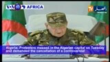 VOA60 Africa - Algeria: Protesters demanded the cancellation of a controversial presidential election