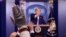 El presidente Donald Trump durante la rueda de prensa celebrada este martes en la Casa Blanca.