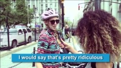 NY Women React to Iran's Female Cycling Ban