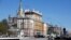 FILE - The U.S. Embassy, center, is seen in Moscow, Russia, May 11, 2021. 