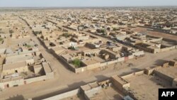 FILE — An aerial view of the city of Kidal on August 27, 2022. Mali's army on November 14, 2023 said it had entered the northern town of Kidal, a stronghold of Tuareg-dominated separatist groups, which poses a major sovereignty issue for the state.
