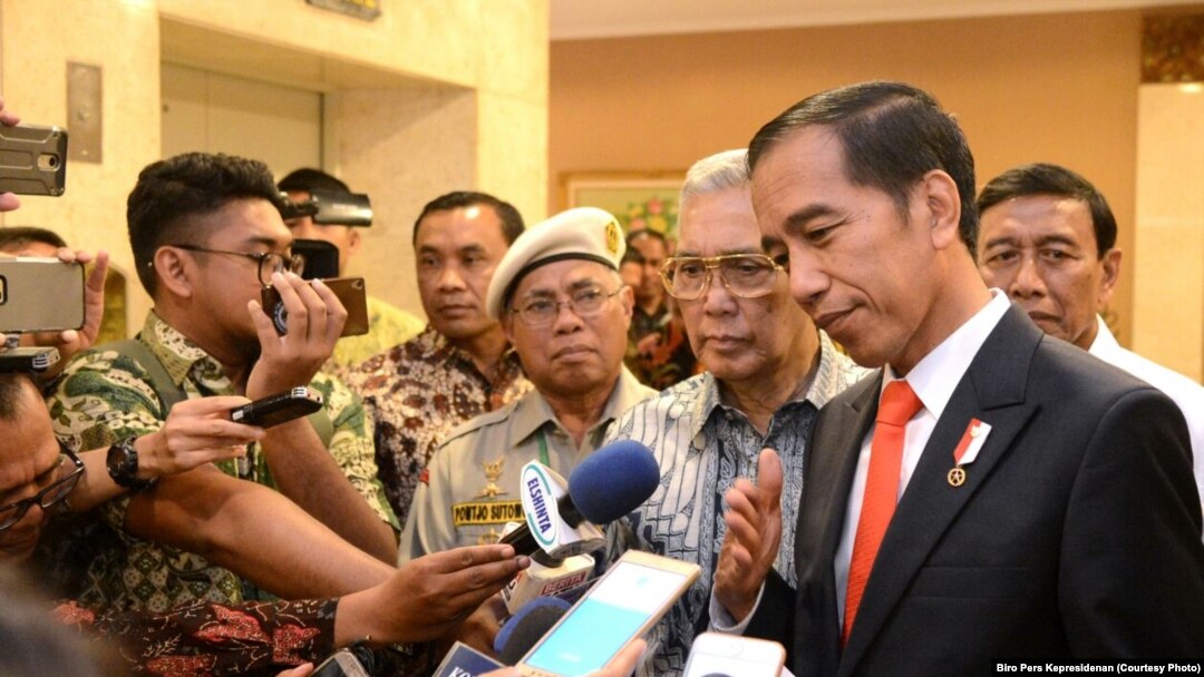 Presiden Jokowi di Balai Kartini, Jakarta, Senin, 20 November 2017.