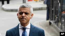 Le maire de Londres Sadiq Khan, 5 juin2017.