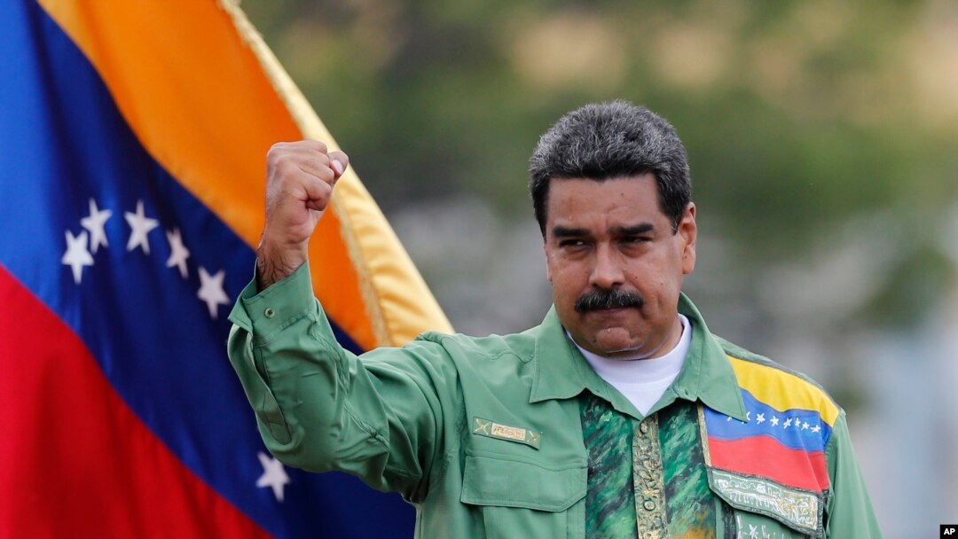 Nikolas Maduro na mitingu u Karakasu 17. maja 2018. 