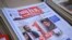 Ethiopia’s Prime Minister Abiy Ahmed and leader of the Tigray People's Liberation Front (TPLF) party Debretsion Gebremichael are pictured on the Maleda Local News papers, showing the conflict marking one year, in Addis Ababa, 