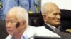 FILE - Former Khmer Rouge leaders Noun Chea and Khieu Samphan in court.