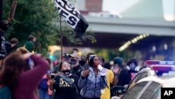 Black Lives Matter protesters march Sept. 25, 2020, in Louisville, Kentucky.