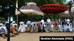 Lamidon Adamawa, Sarakuna da Majalisarsa a filin idi lokacin babbar sallah yau a Yola