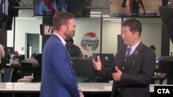 Sikyong being interviewed by Tristram Clayton of New Zealand Herald