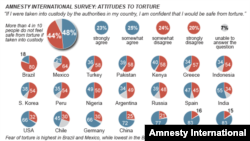 國際特赦：很多國家有系統地使用酷刑。