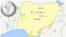 Carte de la ville de Jos au Nigeria.