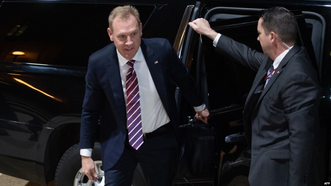 Acting U.S. Secretary of Defense Patrick Shanahan arrives for his first day in his new job at the Pentagon, in Arlingon, Virginia, outside Washington, Jan. 2, 2019.
