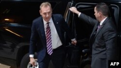 Acting U.S. Secretary of Defense Patrick Shanahan arrives for his first day in his new job at the Pentagon, in Arlingon, Virginia, outside Washington, Jan. 2, 2019.