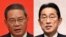 기시다 후미오 일본 총리(오른쪽)와 리창 중국 국무원 총리