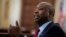 Thượng nghị sĩ Cộng hòa Tim Scott, bang South Carolina phát biểu trong buổi điều trần tại Ủy ban Tiểu thương Thượng viện về việc cứu trợ Covid, ngày 10/6/2020.