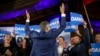 Herbert Kickl, leader of the Freedom Party of Austria cheers with supporters, in Vienna, Sept. 29, 2024, after polls closed in the country's national election. 