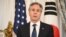 آنتونی بلینکن در کنفرانس خبری مشترک وزیران دفاع و امور خارجه ایالات متحده و کره جنوبی در واشنگتن - ۱۰ آبان ۱۴۰۳ 