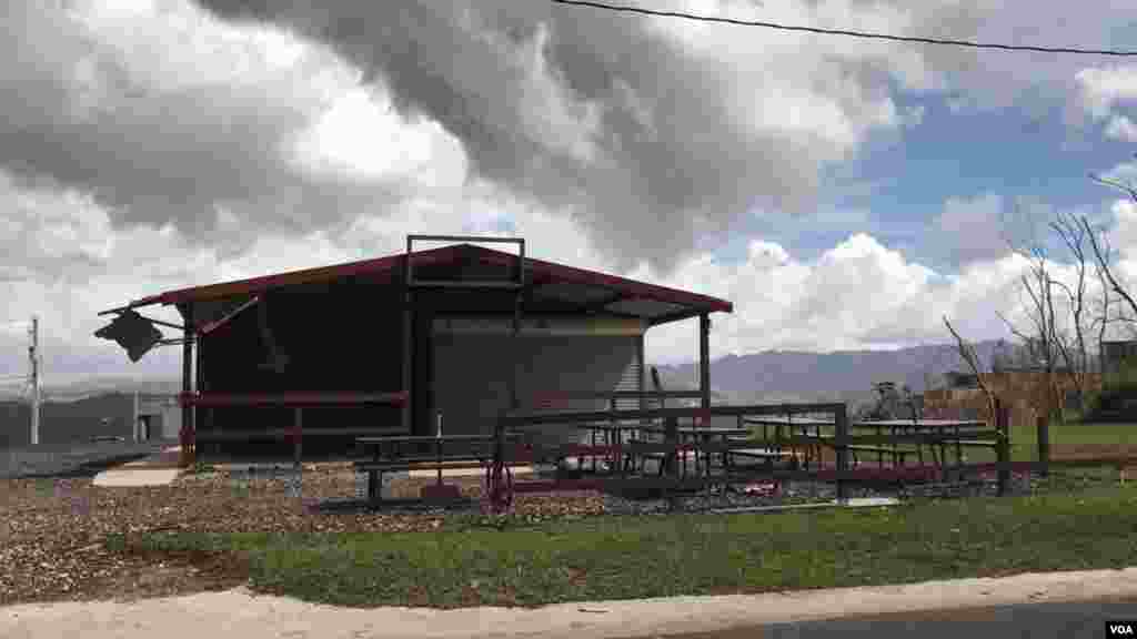 Home damaged by Hurricane Maria in San Juan, Puerto Rico, Oct. 3, 2017. (Photo: C. Mendoza / VOA) 