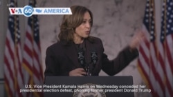 VOA60 America - Harris concedes US presidential election defeat to Trump