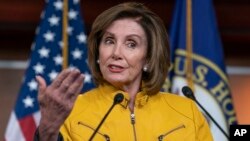 Ketua DPR AS Nancy Pelosi mengecam Presiden Donald Trump.