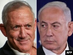 Beni Ganc (lijevo) i Netanjahu (desno) formirali su vladu nacionalnog jedinstva u Izraelu (Foto: GIL COHEN-MAGEN and Jacquelyn Martin/various sources/AFP)