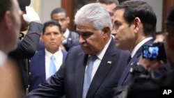 مارکو روبیو، وزیر خارجۀ ایالات متحده و هوزی مولینو، رییس جمهور پانامه