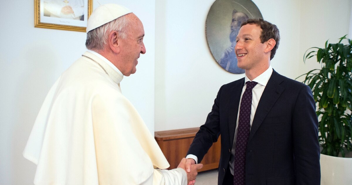Facebook CEO Gives Pope Drone During Vatican Visit