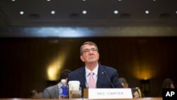 El secretario de Defensa Ash Carter dijo a la Comisión de Servicios Armados del Senado de EE.UU., el miércoles, 9 de diciembre de 2015, que Estados Unidos está listo para asistir al ejército iraquí.