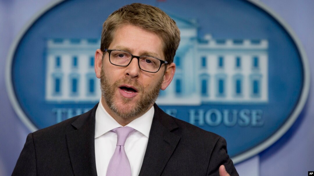 Juru bicara Gedung Putih Jay Carney menyerukan agar pemerintah Suriah mempercepat pemindahan senjata kimianya ke pelabuhan untuk dimusnahkan (foto: dok).
