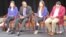 De izquierda a derecha: Oya Rose Aktas, Mohamed Hussein, Morsal Mohomad and Othman Altalib, los jóvenes musulmanes estadounidenses que participaron en el panel de la VOA. 