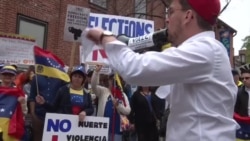 Protesta venezolanos en Washington D.C.