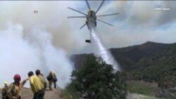 Incendios en montañas cercanas a Los Ángeles