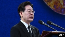 이재명 한국 대통령이 2026년 6월 25일 서울에서 열린 6·25한국전쟁 제76주년 기념식에서 연설하고 있다. 